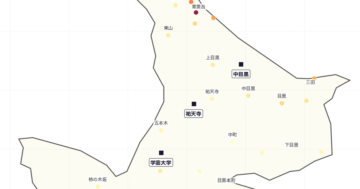 【目黒区 23町別】住宅地の地価ランキング——17年の値上がり率も(2026年最新版)